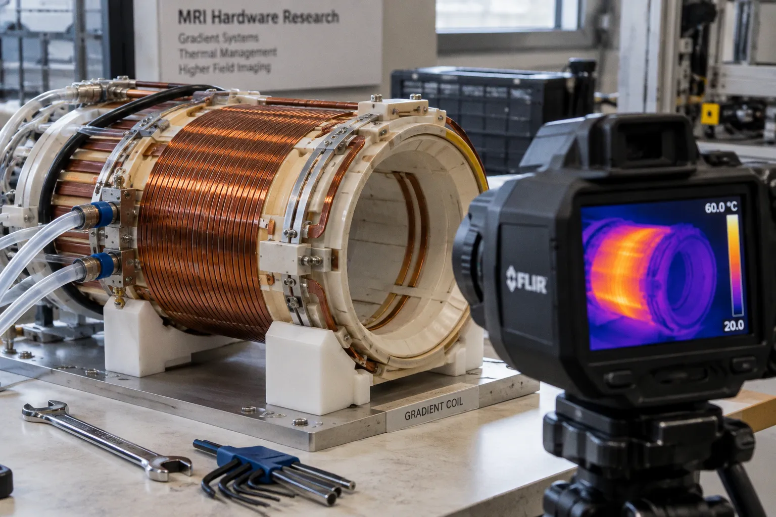 Gradient coil heating: thermal limits in high-field MRI