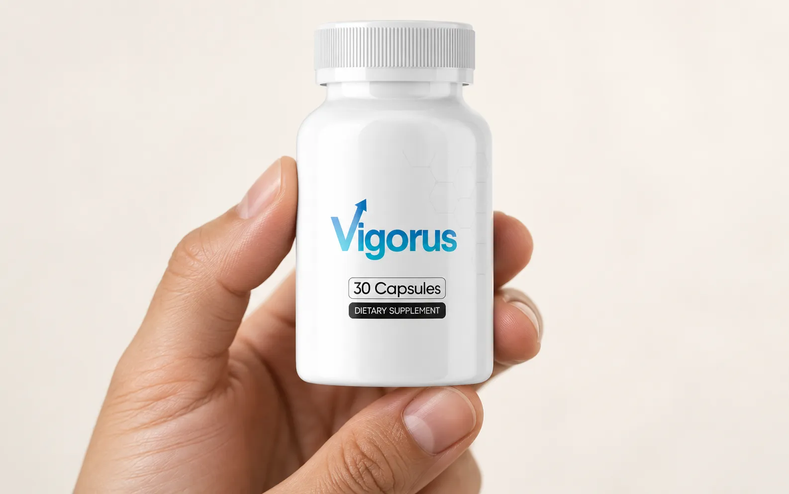 Vigorus — the package held in a hand