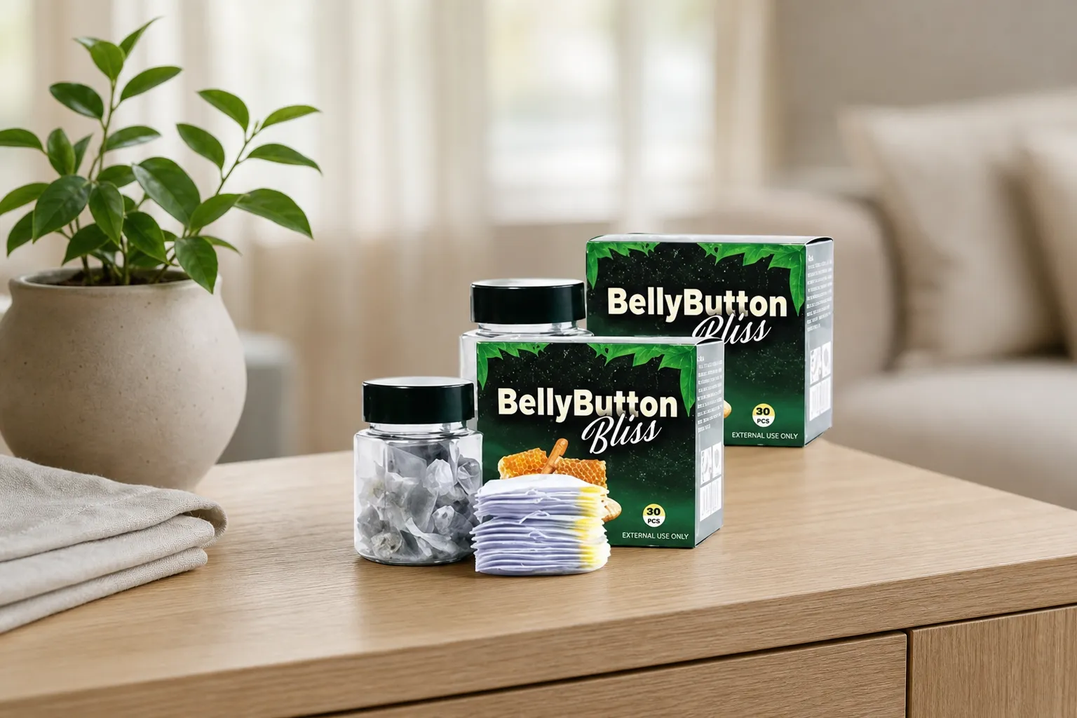 Belly Button Bliss — the package in everyday use