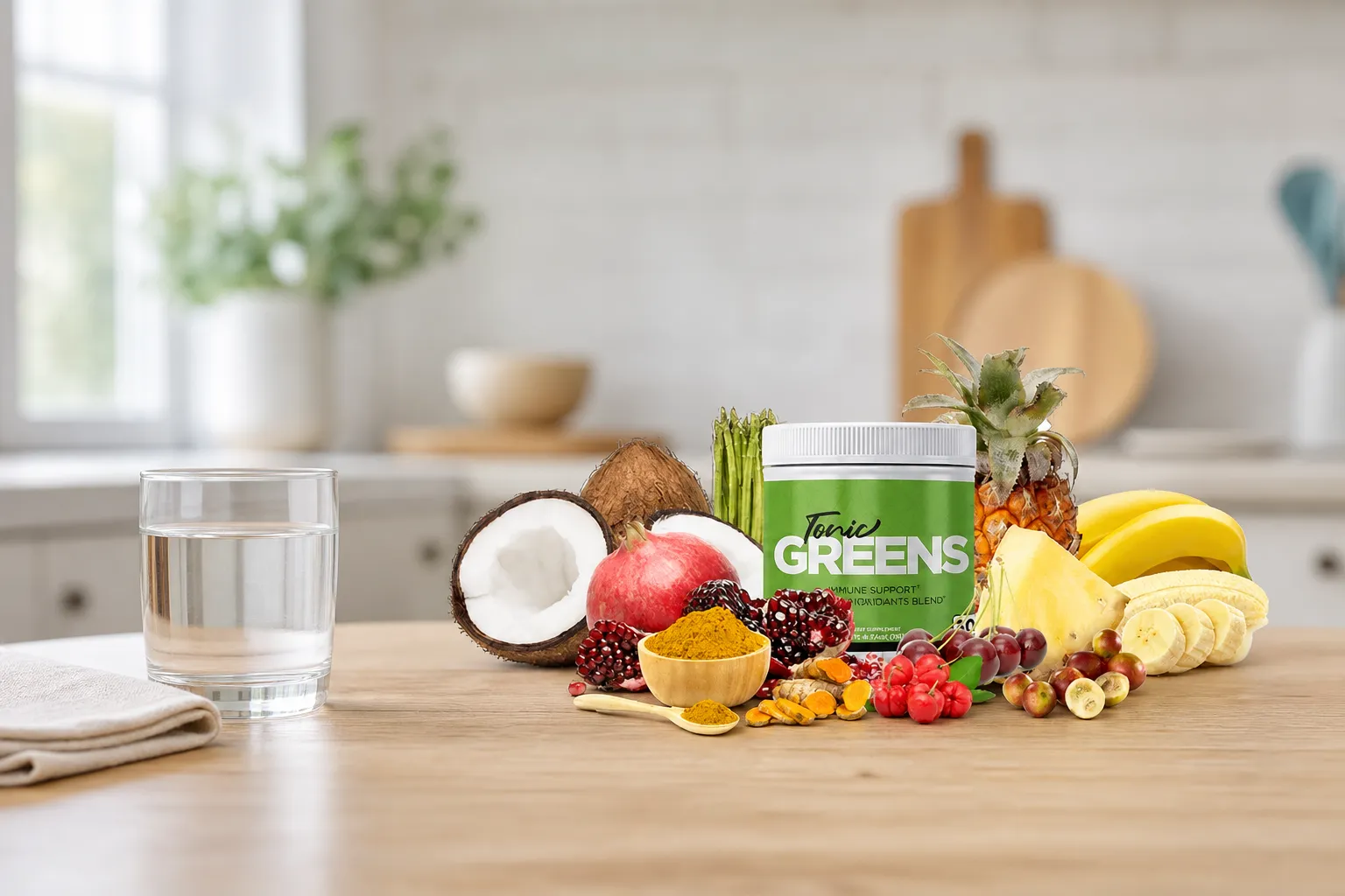 TonicGreens — the package in everyday use