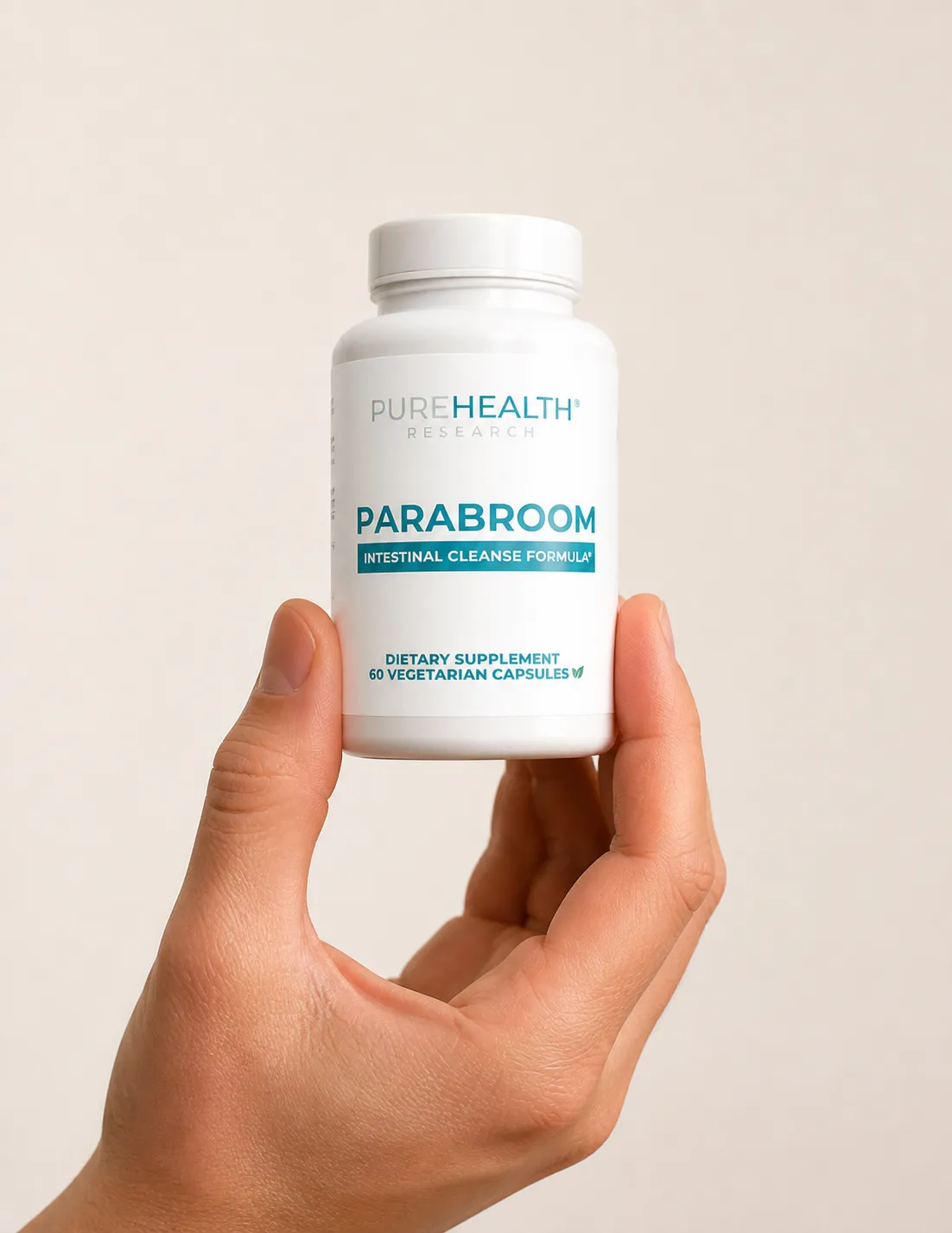 Parabroom WW — the package held in a hand
