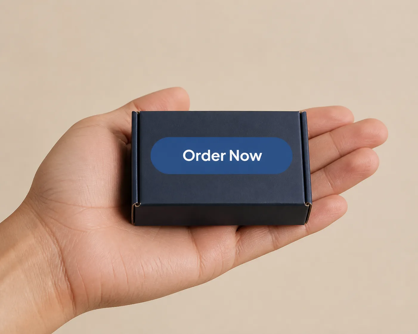 OptiPlax — the package held in a hand