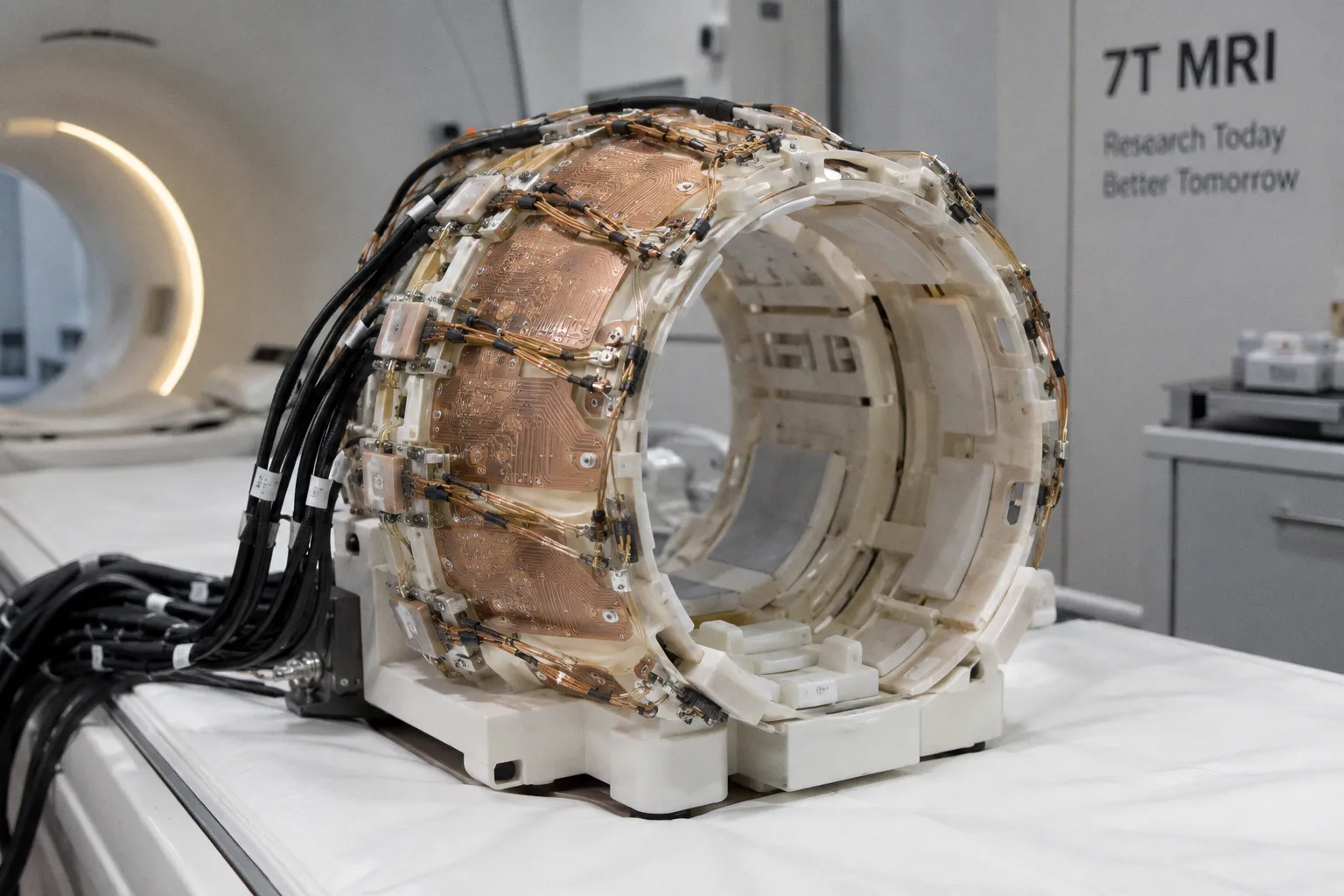 Parallel transmit coil arrays: overcoming 7T field challenges